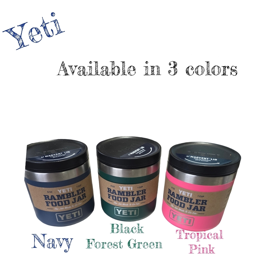YETI Rambler 8 oz. Food Jar In 3 Different Colors NEW